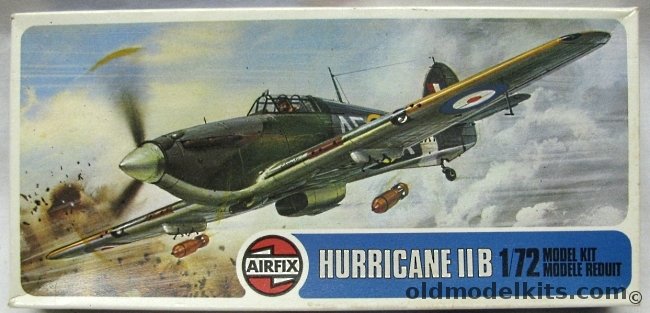 Airfix 1/72 Hawker Hurricane Mk 1 RF-c or IIB - Blue Panel, 02042-0 plastic model kit